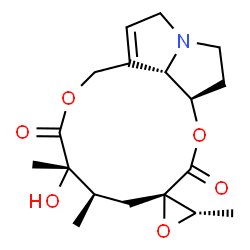 ChemSpider 2D Image | (8beta,12S,15S,20S)-12-Hydroxy-15,20-dihydro-15,20-epoxysenecionan-11,16-dione | C18H25NO6