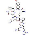 InChI=1/C46H65N15O12S2/c47-27-22-74-75-23-33(45(73)61-17-5-9-34(61)44(72)56-28(8-4-16-53-46(51)52)39(67)54-21-37(50)65)60-43(71)32(20-36(49)64)59-40(68)29(14-15-35(48)63)55-41(69)31(18-24-6-2-1-3-7-24)58-42(70)30(57-38(27)66)19-25-10-12-26(62)13-11-25/h1-3,6-7,10-13,27-34,62H,4-5,8-9,14-23,47H2,(H2,48,63)(H2,49,64)(H2,50,65)(H,54,67)(H,55,69)(H,56,72)(H,57,66)(H,58,70)(H,59,68)(H,60,71)(H4,51,52,53)/t27-,28-,29-,30-,31-,32-,33-,34+/m0/s1