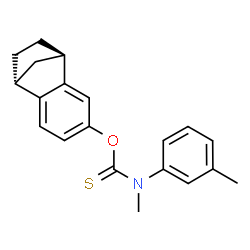 ChemSpider 2D Image | O-[(1R,8R)-Tricyclo[6.2.1.0~2,7~]undeca-2,4,6-trien-4-yl] methyl(3-methylphenyl)carbamothioate | C20H21NOS