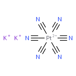 ChemSpider 2D Image | POTASSIUM HEXACYANOPLATINATE(IV) | C6K2N6Pt