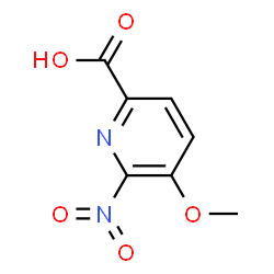 ChemSpider 2D Image | 5-Methoxy-6-nitro-2-pyridinecarboxylic acid | C7H6N2O5