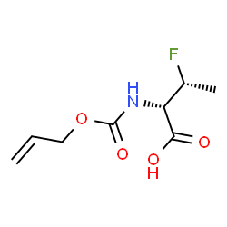 ChemSpider 2D Image | (2S,3R)-2-{[(Allyloxy)carbonyl]amino}-3-fluorobutanoic acid | C8H12FNO4