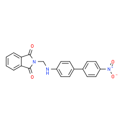 ChemSpider 2D Image | 2-{[(4'-Nitro-4-biphenylyl)amino]methyl}-1H-isoindole-1,3(2H)-dione | C21H15N3O4