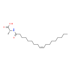 ChemSpider 2D Image | N-[(9Z)-9-Octadecenoyl]-D-alanine | C21H39NO3
