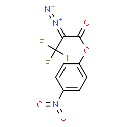 ChemSpider 2D Image | 4-Nitrophenyl 2-diazo-3,3,3-trifluoropropanoate | C9H4F3N3O4