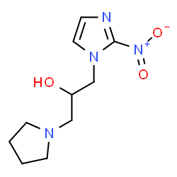 ChemSpider 2D Image | 1-(2-Nitro-1H-imidazol-1-yl)-3-(1-pyrrolidinyl)-2-propanol | C10H16N4O3