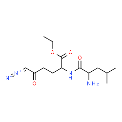 ChemSpider 2D Image | Ethyl leucyl-6-diazo-5-oxonorleucinate | C14H24N4O4