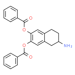 ChemSpider 2D Image | 6-Amino-5,6,7,8-tetrahydronaphthalene-2,3-diyl dibenzoate | C24H21NO4