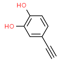 ChemSpider 2D Image | 4-Ethynyl-1,2-benzenediol | C8H6O2