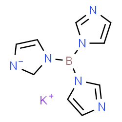 ChemSpider 2D Image | Potassium 3-(di-1H-imidazol-1-ylboryl)-2,3-dihydroimidazol-1-ide | C9H10BKN6