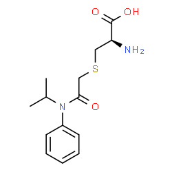 ChemSpider 2D Image | S-{2-[Isopropyl(phenyl)amino]-2-oxoethyl}-L-cysteine | C14H20N2O3S