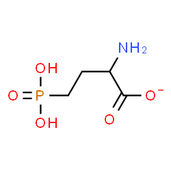 ChemSpider 2D Image | 2-Amino-4-phosphonobutanoate | C4H9NO5P