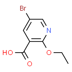 ChemSpider 2D Image | 5-Bromo-2-ethoxynicotinic acid | C8H8BrNO3