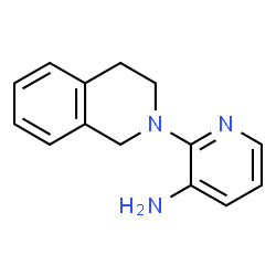 ChemSpider 2D Image | 2-(3,4-Dihydro-2(1H)-isoquinolinyl)-3-pyridinamine | C14H15N3