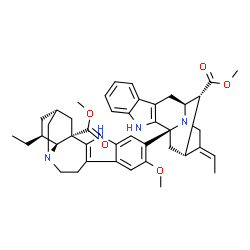 ChemSpider 2D Image | Methyl 12-methoxy-13-[(3beta,16R,19E)-17-methoxy-17-oxovobasan-3-yl]ibogamine-18-carboxylate | C43H52N4O5