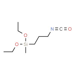 ChemSpider 2D Image | Diethoxy(3-isocyanatopropyl)methylsilane | C9H19NO3Si