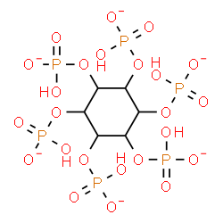 ChemSpider 2D Image | 1,2,3,4,5,6-Cyclohexanehexayl hexakis[hydrogen (phosphate)] | C6H12O24P6