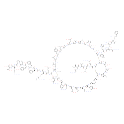ChemSpider 2D Image | (4S)-4-[[2-[[(1S,6R,12R,15S,18S,21S,24S,27S,30S,33S,36S,39S,42S,47R,50S,53S,56S,59S,62S,65S,68S,71S,74R,77S,80S,83S,88R)-88-[[(2S)-5-amino-2-[[(2S)-2-[[(2S)-2-[[(2S,3R)-2-[(2-aminoacetyl)amino]-3-methyl-pentanoyl]amino]-3-methyl-butanoyl]amino]-4-carboxy-butanoyl]amino]-5-oxo-pentanoyl]amino]-6-[[(2S)-2-[[(2S)-2-[[(2S)-5-amino-2-[[(2S)-3-amino-2-[[(2S)-2-[[(2S)-2-amino-3-phenyl-propanoyl]amino]-3-methyl-butanoyl]amino]-3-oxo-propanoyl]amino]-5-oxo-pentanoyl]amino]-3-(1H-imidazol-4-yl)propanoyl]amino]-4-methyl-pentanoyl]amino]-47-[[(1S)-3-amino-1-carboxy-3-oxo-propyl]carbamoyl]-53-(2-amino-2-oxo-ethyl)-62-(3-amino-3-oxo-propyl)-24,56-bis(2-carboxyethyl)-83-[(1S)-1-hydroxyethyl]-12,71,80-tris(hydroxymethyl)-33,50,65-tris[(4-hydroxyphenyl)methyl]-15-(1H-imidazol-4-ylmethyl)-18,30,36,59,68-pentaisobutyl-21,39-diisopropyl-27-methyl-77-[(1R)-1-methylpropyl]-7,10,13,16,19,22,25,28,31,34,37,40,49,52,55,58,61,64,67,70,73,76,79,82,85,87-hexacosaoxo-3,4,44,45,90,91-hexathia-8,11,14,17,20,23,26,29,32,35,38,41,48,51,54,57,60,63,66,69,72,75,78,81,84,86-hexacosazabicyclo[72.11.7]dononacontane-42-carbonyl]amino]acetyl]amino]-5-[[(1S)-1-[[2-[[(1S)-2-[[(1S)-2-[[(1S)-2-[[(1S,2S)-1-[(2S)-2-[[(1S)-5-amino-1-[[(1S,2S)-1-carboxy-2-hydroxy-propyl]carbamoyl]pentyl]carbamoyl]pyrrolidine-1-carbonyl]-2-hydroxy-propyl]amino]-1-[(4-hydroxyphenyl)methyl]-2-oxo-ethyl]amino]-1-benzyl-2-oxo-ethyl]amino]-1-benzyl-2-oxo-ethyl]amino]-2-oxo-ethyl]carbamoyl]-4-guanidino-butyl]amino]-5-oxo-pentanoic acid | C256H381N65O77S6