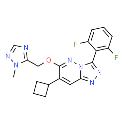 ChemSpider 2D Image | MK 0343 | C19H17F2N7O