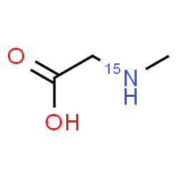 ChemSpider 2D Image | N-Methyl(~15~N)glycine | C3H715NO2