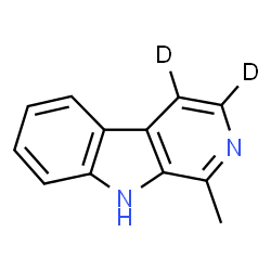 ChemSpider 2D Image | 1-Methyl(3,4-~2~H_2_)-9H-beta-carboline | C12H8D2N2