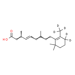 ChemSpider 2D Image | (4,4,18,18,18-~2~H_5_)Retinoic acid | C20H23D5O2
