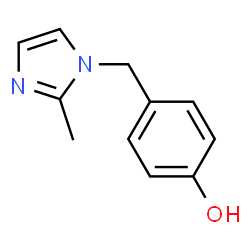 ChemSpider 2D Image | 4-(2-METHYL-IMIDAZOL-1-YLMETHYL)-PHENOL | C11H12N2O