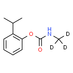 ChemSpider 2D Image | 2-Isopropylphenyl (~2~H_3_)methylcarbamate | C11H12D3NO2
