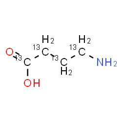 ChemSpider 2D Image | 4-Amino(~13~C_4_)butanoic acid | 13C4H9NO2