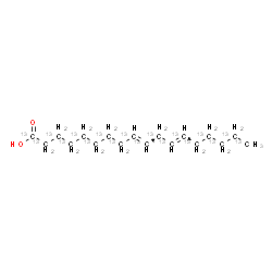 ChemSpider 2D Image | (9E,12E)-(~13~C_18_)-9,12-Octadecadienoic acid | 13C18H32O2