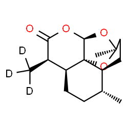 ChemSpider 2D Image | (1S,4S,5R,8S,9R,12R,13R)-1,5-Dimethyl-9-(~2~H_3_)methyl-11,14,15-trioxatetracyclo[10.2.1.0~4,13~.0~8,13~]pentadecan-10-one | C15H19D3O4