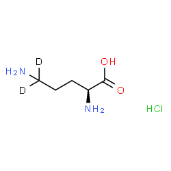 ChemSpider 2D Image | L-(5,5-~2~H_2_)Ornithine hydrochloride (1:1) | C5H11D2ClN2O2