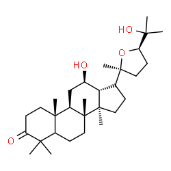 ChemSpider 2D Image | (5xi,12beta,24R)-12,25-Dihydroxy-20,24-epoxydammaran-3-one | C30H50O4