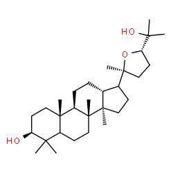 ChemSpider 2D Image | (3beta,5xi,17xi,24S)-20,24-Epoxydammarane-3,25-diol | C30H52O3