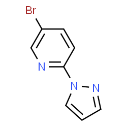 ChemSpider 2D Image | 1-(5-Bromopyridin-2-yl)-1H-pyrazole | C8H6BrN3