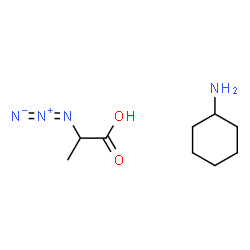 ChemSpider 2D Image | 2-Azidopropanoic acid - cyclohexanamine (1:1) | C9H18N4O2