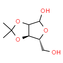 ChemSpider 2D Image | (2xi)-2,3-O-Isopropylidene-D-erythro-pentofuranose | C8H14O5