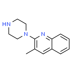 ChemSpider 2D Image | 3-Methyl-2-(1-piperazinyl)quinoline | C14H17N3