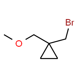 ChemSpider 2D Image | 1-(Bromomethyl)-1-(methoxymethyl)cyclopropane | C6H11BrO