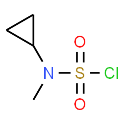 ChemSpider 2D Image | Cyclopropyl(methyl)sulfamyl chloride | C4H8ClNO2S