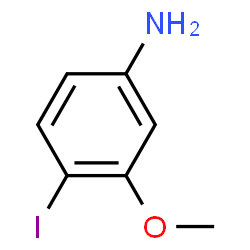 ChemSpider 2D Image | 4-Iodo-3-methoxyaniline | C7H8INO
