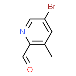 ChemSpider 2D Image | 5-bromo-3-methylpicolinaldehyde | C7H6BrNO