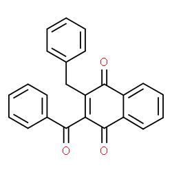ChemSpider 2D Image | 2-Benzoyl-3-benzyl-1,4-naphthoquinone | C24H16O3