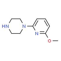 ChemSpider 2D Image | 1-(6-Methoxy-2-pyridinyl)piperazine | C10H15N3O