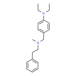 ChemSpider 2D Image | N,N-Diethyl-4-{[methyl(2-phenylethyl)amino]methyl}aniline | C20H28N2