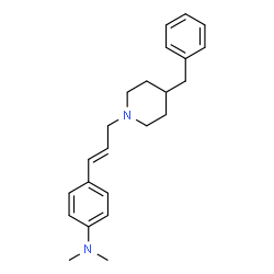 ChemSpider 2D Image | 4-[(1E)-3-(4-Benzyl-1-piperidinyl)-1-propen-1-yl]-N,N-dimethylaniline | C23H30N2