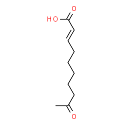 ChemSpider 2D Image | (2E)-9-Oxo-2-decenoic acid | C10H16O3
