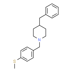 ChemSpider 2D Image | 4-Benzyl-1-[4-(methylsulfanyl)benzyl]piperidine | C20H25NS