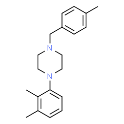 ChemSpider 2D Image | 1-(2,3-Dimethylphenyl)-4-(4-methylbenzyl)piperazine | C20H26N2