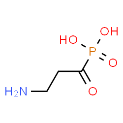 ChemSpider 2D Image | beta-Alanylphosphonic acid | C3H8NO4P